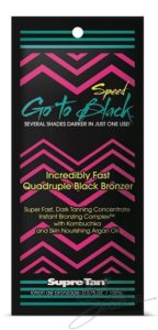Go To Black Speed Sachet incredibly fast Quadruple Black Bronzer, darker in an instant. Buy online or visit BeautyBelievable Bishops Stortford