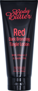 Body Butter Red Tingle - dark bronzing tingle lotion with exotic oils and essential vitamins. Order online and collect instore.