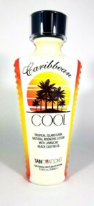 Caribbean Cool - Tropical Island Dark Natural Bronzing Lotion with Jamaican Black Castor Oil. Buy online, collect instore
