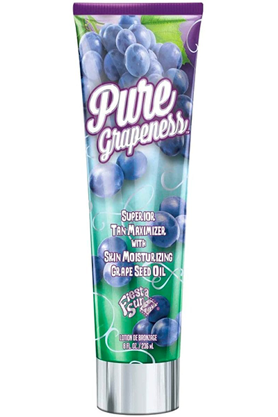 Pure Grapeness - superior tan maximiser with skin moisturising grape seed oil. Buy online collect instore.