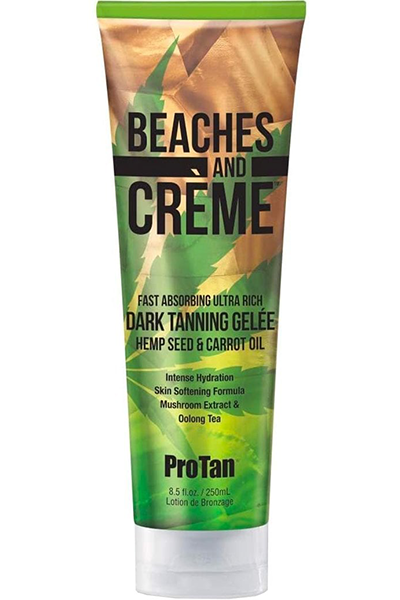 Beaches & Creme Dark Tanning rich body butter, and enriched with carrot root oil with high levels of Vitamin A. Buy online or visit BeautyBelievable Bishops Stortford.